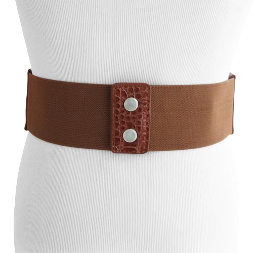 
                  
                    Brown Rhinestone Braided Patterned Stretch Belt for Women
                  
                