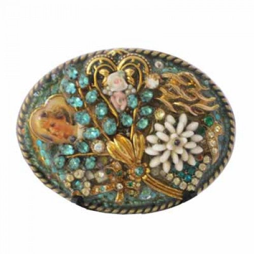 KDichter Designs- There's Only One Lady Di- One of a Kind Artisan Women's Belt Buckle