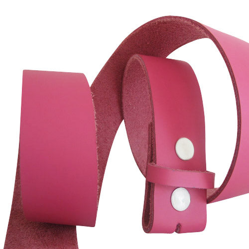 Cintura In Pelle Rosa Con Fibbia Removibile &ndash; Rats Bum, Made In Australia &ndash; Taglie 26-42