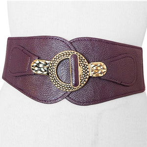 
                  
                    Purple Wide Stretch Belt for Women with Toggle Buckle
                  
                