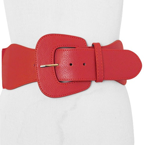 Wide Waist Leather Belt