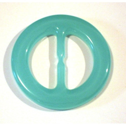 BF28- Clear Aqua Belt Buckle for Ribbon Belt Strap