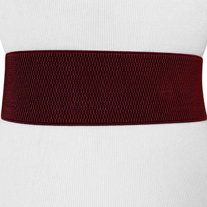 
                  
                    Burgundy Wide Stretch Belt for Women with Toggle Buckle
                  
                
