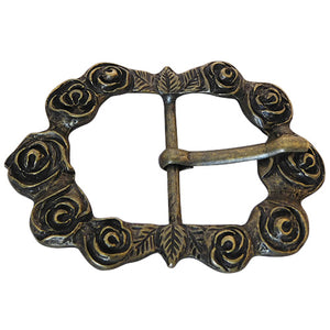 
                  
                    Blackened Bronze Embossed Rose Simple Women’s Belt Buckle Limited Edition
                  
                