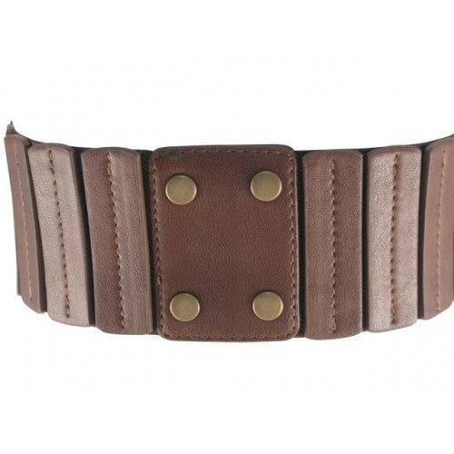 
                  
                    Brown Leather Knotted Women's Stretch Waist Belt
                  
                
