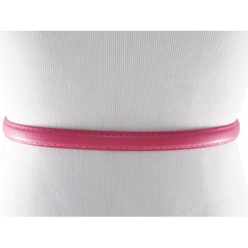 
                  
                    Fuchsia Skinny Belt with Covered Rectangle Buckle
                  
                