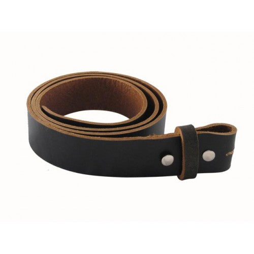 
                  
                    Distressed Black- Genuine Full Grain Buffalo Leather Interchangeable Belt Strap. STRAP ONLY!
                  
                