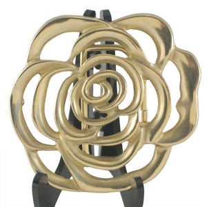 
                  
                    Stencil Flower Women's Belt Buckle in Polished Brass
                  
                