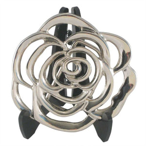 
                  
                    Stencil Flower Women's Belt Buckle in Polished Silver
                  
                