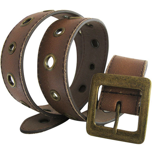 
                  
                    Vera Pelle Brown Genuine Leather Circle Cut Out Women’s Belt
                  
                