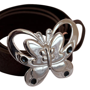 
                  
                    Silver Butterfly Women Belt Buckle - Oversized
                  
                