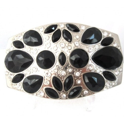 
                  
                    Rectangle Women's Belt Buckle with Embedded Onyx and Rhinestone
                  
                