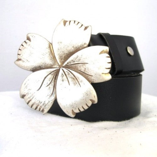 Hibiscus Flower Women's Belt Buckle