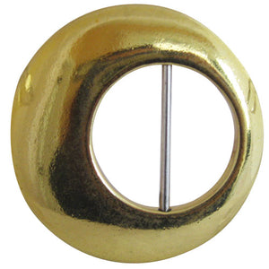 
                  
                    BF41- Shiny Gold Half Moon Belt Buckle for Ribbon Belt Strap
                  
                