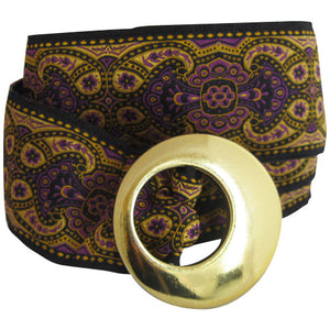 
                  
                    BF41- Shiny Gold Half Moon Belt Buckle for Ribbon Belt Strap
                  
                