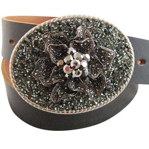 
                  
                    Kimberly Grace Handcrafted Magnificent Flower Women’s Oval Belt Buckle
                  
                