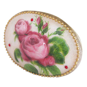 
                  
                    Handcrafted English Rose Oval Women’s Belt Buckle
                  
                