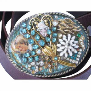 
                  
                    KDichter Designs- There's Only One Lady Di- One of a Kind Artisan Women's Belt Buckle
                  
                