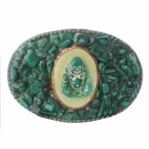 
                  
                    KDichter Designs- Malachite Buddha- One of a Kind Artisan Women's Belt Buckle
                  
                