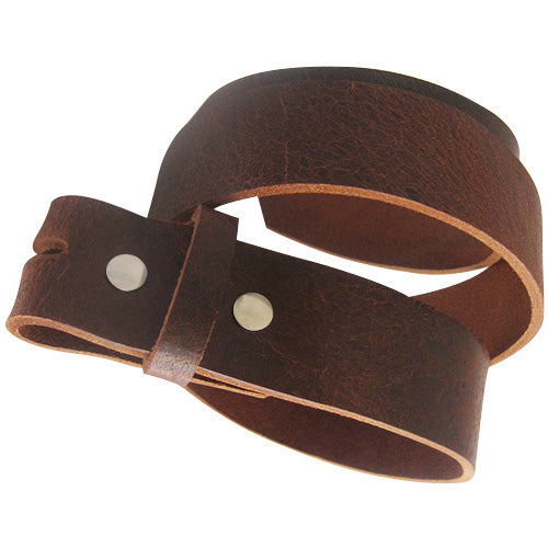 Distressed Brown- Genuine Leather Interchangeable Belt Strap. STRAP ONLY!