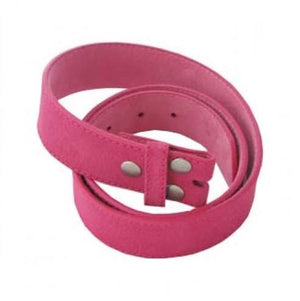 
                  
                    Pink Suede Bonded Leather Interchangeable Belt Strap. STRAP ONLY!
                  
                