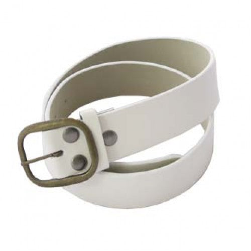 
                  
                    White Imitation Leather Belt Strap Snap-On. STRAP ONLY!
                  
                