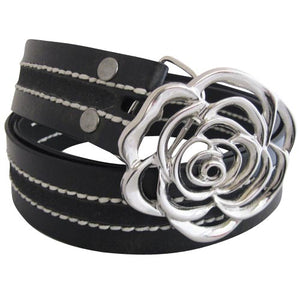 
                  
                    Black Contrast Stitch Bonded Leather Belt Strap. STRAP ONLY!
                  
                