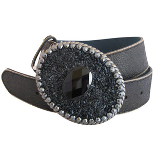 
                  
                    Black Cracked Bonded Leather Interchangeable Belt Strap. STRAP ONLY!
                  
                