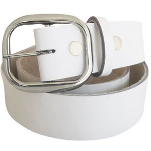 
                  
                    White Genuine Leather Interchangeable Belt Strap. STRAP ONLY!
                  
                