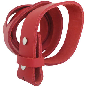 
                  
                    Red Genuine Leather Interchangeable Belt Strap. STRAP ONLY!
                  
                