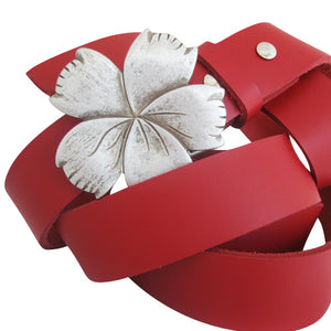 
                  
                    Red Genuine Leather Interchangeable Belt Strap. STRAP ONLY!
                  
                