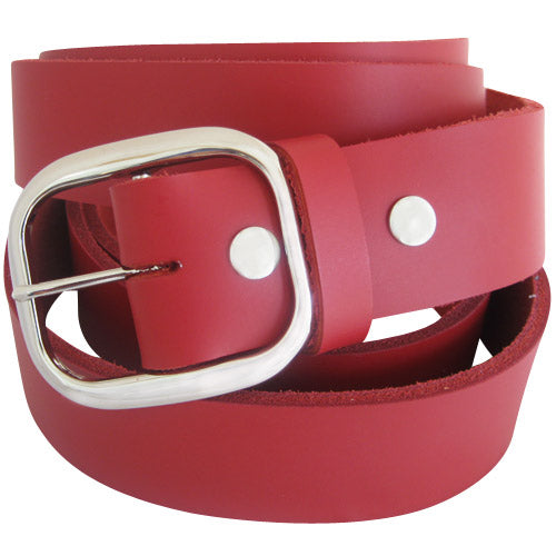 
                  
                    Red Genuine Leather Interchangeable Belt Strap. STRAP ONLY!
                  
                