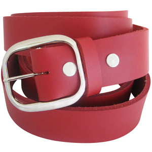
                  
                    Red Genuine Leather Interchangeable Belt Strap. STRAP ONLY!
                  
                