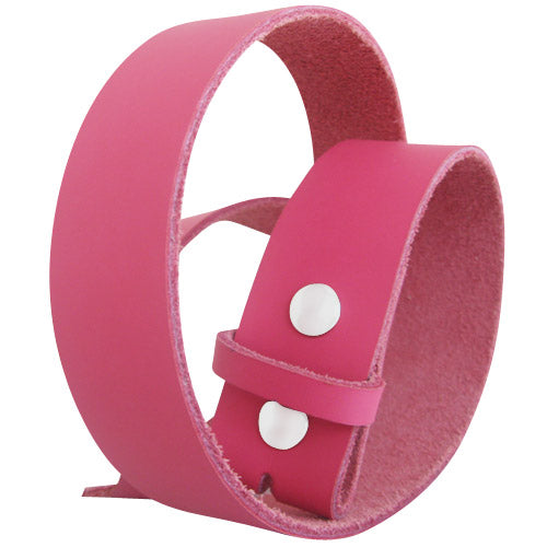 Hot Pink Genuine Leather Interchangeable Belt Strap. STRAP ONLY!