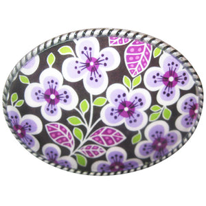 
                  
                    Purple Floral Women's Belt Buckle
                  
                