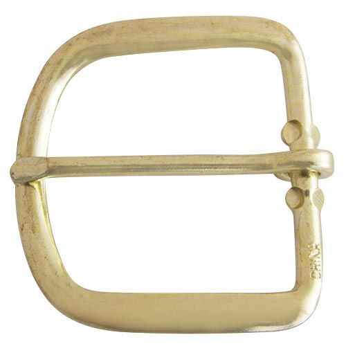 Simple Loop Women's Belt Buckle in Shiny Gold