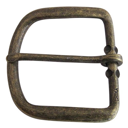 Simple Loop Women's Belt Buckle in Antique Brass