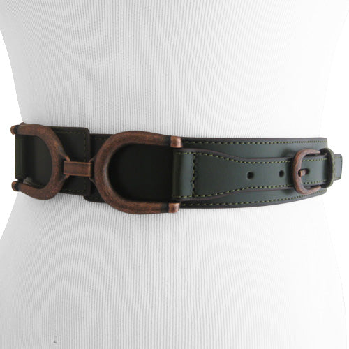 
                  
                    Steve Madden - Hunter Green Equestrian Inspired Belt
                  
                