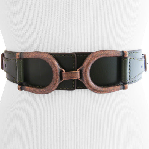 Steve Madden - Hunter Green Equestrian Inspired Belt