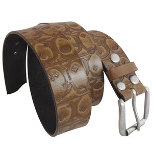 
                  
                    Black Fleur de Lis Embossed Bonded Leather Interchangeable Belt Strap. STRAP ONLY!
                  
                