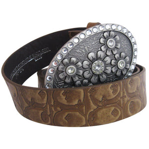 
                  
                    Black Fleur de Lis Embossed Bonded Leather Interchangeable Belt Strap. STRAP ONLY!
                  
                