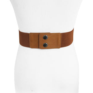 
                  
                    Rhinestone and Faux Leather Brown Stylish Stretch Belt
                  
                